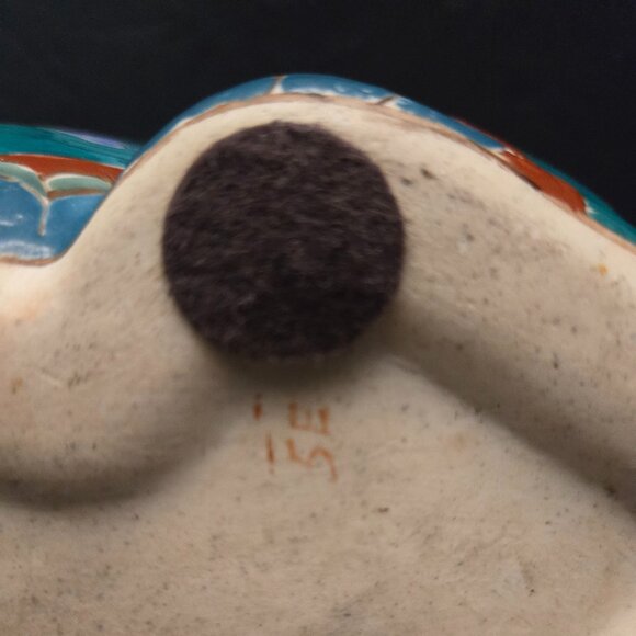 VINTAGE ASIAN HAND PAINTED PORCELAIN CAT - Picture 10 of 13